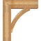 Ekena Millwork Thorton Block Rough Sawn Bracket w/ Offset Brace, Western Red Cedar, 8"W x 26"D x 30"H BKT0806X26X30THR05RWR - alternate 4